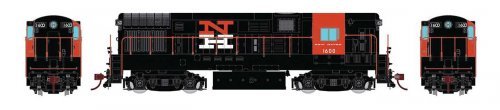 FM H16-44 Phase III - Standard DC -- New Haven 1605 (McGinnis Scheme, black, vermillion, white, HO, Rapido Trains Inc 44010