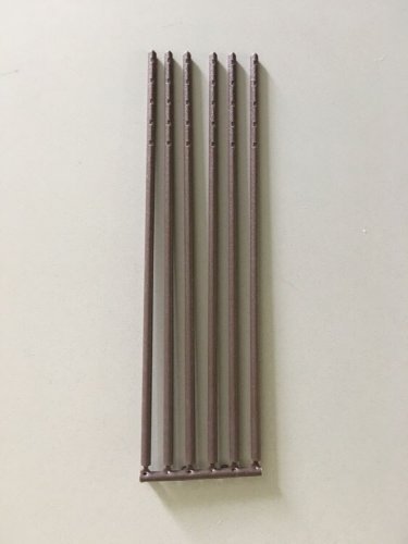 Railroad 40′ Telephone Poles Only (Brown Plastic pkg(36) -- Use w/Crossarms 628-31 or -35 (Both sold s, HO, Rix Products 40