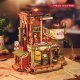 ROKR Christmas Dream Gift Factory Wooden Music Box EAB01 -- 3-D Laser-Cut Wood Puzzle, All Scales, Robotime EAB01