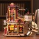 ROKR Christmas Dream Gift Factory Wooden Music Box EAB01 -- 3-D Laser-Cut Wood Puzzle, All Scales, Robotime EAB01