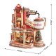 ROKR Christmas Dream Gift Factory Wooden Music Box EAB01 -- 3-D Laser-Cut Wood Puzzle, All Scales, Robotime EAB01