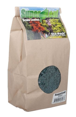 SuperLeaf Scale Model Leaf Flake 24oz ECO-Pak -- Juniper Green, All Scales, Scenic Express 6243