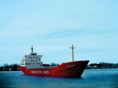Modern Container Ship - Resin Kit -- 280′ Scale Long, N, Sylvan Scale Models N2123