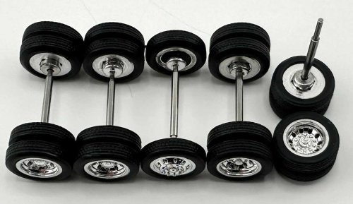 Tractor/Trailer Wheel Set -- 1.5mm, HO, HO Logistics Replicas 18855