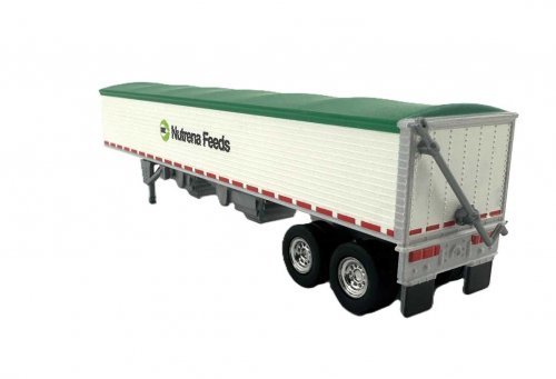 39′ Covered Grain Trailer - Assembled -- Nutrena Feeds (white, green), HO, HO Logistics Replicas 464