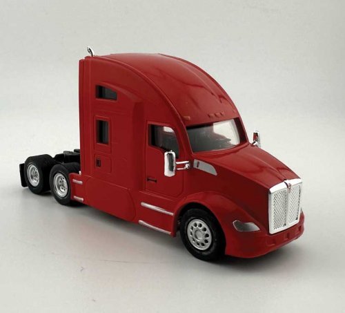 Kenworth T-680 Sleeper-Cab Semi Tractor - Assembled -- Red, HO, HO Logistics Replicas 68008