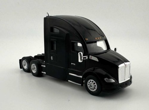 Kenworth T-680 Sleeper-Cab Semi Tractor - Assembled -- Black, HO, HO Logistics Replicas 68009