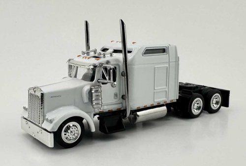 Kenworth W900 Sleeper Cab Tractor Only - Assembled -- White, HO, HO Logistics Replicas W90007
