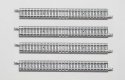 Straight Track with Concrete Ties S140 - Fine Track -- 5-1/2′ 140mm pkg(4), N, TomyTec Co LTD 10111