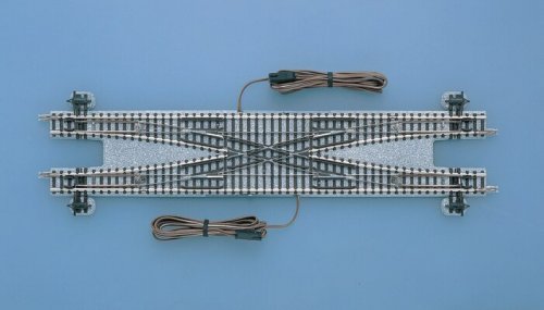 Remote Double Crossover (Points) N-PX280 - Fine Track -- 11′ 280mm Radius, 15-Degree Diverging Rou, N, TomyTec Co LTD 1247