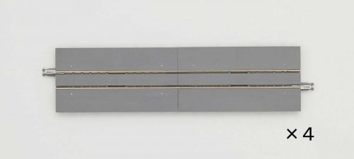 Street Track Straight S140-WT - Fine Track -- 5-1/2′ 140mm pkg(4), N, TomyTec Co LTD 17936