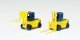 Forklift -- Yellow, Black pkg(2), N, TomyTec Co LTD 3517