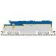 EMD GP38-2 - Standard DC - Silver -- Delaware & Hudson 7312 (Lightining Stripe, gray, blue, yellow), HO, Trainman 10004558