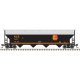 ACF 5250 4-Bay Centerflow Hopper - Ready to Run -- Kansas City Southern 5469 (black, gray, yellow, re, N, Trainman 50007122