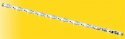 Passenger Car Interior LED Light - 1/4 x 10′ .7 x 25.4cm -- White, HO, Viessmann Modellspielwaren 5046