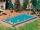 Swimming Pool -- Kit - 6-11/16 x 3-1/8 x 1-3/4′ 17 x 8 x 4.5cm, HO, Vollmer Gmbh 43809