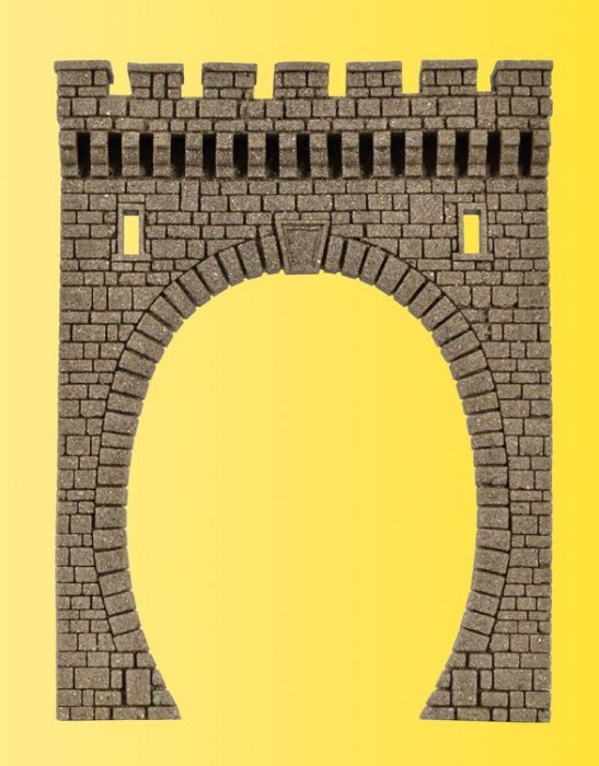 Single-Track Tunnel Portal -- 2-1/8 x 2-13/16′ 5.4 x 7.2cm, N, Vollmer Gmbh 48600