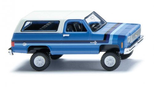1975-1976 Chevrolet K5 Blazer SUV - Assembled -- Multi-Tone Blue, HO, Wiking 11102