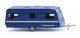 1993-1996 Dethleffs 530 Caravan Camper Trailer - Assembled -- THW (blue, white, German Lettering), HO, Wiking 9204