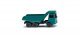 Mercedes-Benz 3-Axle Dump Truck - Assembled -- Blue, N, Wiking 94509