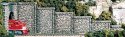 Retaining Walls pkg(6 Unpainted Hydrocal(R) Castings) -- Random Stone, N, Woodland Scenics 1161