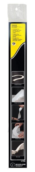 Road Riser -- 1/4 x 2-1/2 x 24′ pkg(4), All Scales, Woodland Scenics 1181
