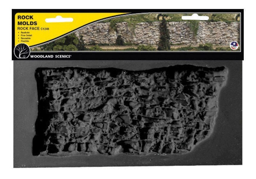 Rock Mold -- Rock Face, All Scales, Woodland Scenics 1248