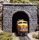 Single-Track Tunnel Portal (Hydrocal Plaster Casting) -- Random Stone, HO, Woodland Scenics 1255