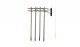 Pre-Wired Poles - Utility System -- Double Crossbar, O, Woodland Scenics 2281
