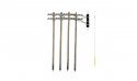 Pre-Wired Poles - Utility System -- Double Crossbar, O, Woodland Scenics 2281