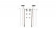 Pre-Wired Poles - Utility System -- Connector Set, O, Woodland Scenics 2282