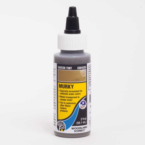 Water Tint - Water System - 2oz 59.1mL -- Murky, All Scales, Woodland Scenics 4525