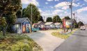 Moonlite Motor Court - Built-&-Ready(R) Landmark Structure(R) -- Includes Office and 3 Rooms, N, Woodland Scenics 4963