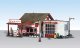 Fill`er Up & Fix`er Up - Built-&-Ready Landmark Structures(R) -- Assembled - 6-5/32 x 5-13/62` , HO, Woodland Scenics 5025