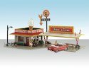 Built-&-Ready(R) Landmark Structures(R) - Assembled -- Drive n` Dine - 7-3/4 x 5-1/4` 19.7 x 13, HO, Woodland Scenics 5029