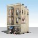 J.W. Cobbler - Built-&-Ready Landmark Structures(R) -- Assembled - 2-31/32 x 4-5/16′ 7.5 x 10.9, HO, Woodland Scenics 5032