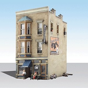 J.W. Cobbler - Built-&-Ready Landmark Structures(R) -- Assembled - 2-31/32 x 4-5/16′ 7.5 x 10.9, HO, Woodland Scenics 5032
