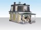 Home Sweet Home - Built-&-Ready Landmark Structures(R) -- Assembled - 4-1/4 x 7-1/8′ 10.8 x 18., HO, Woodland Scenics 5036