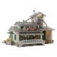 H&H Feed Mill - Built & Ready Landmark Structures(R) -- Assembled - 7-5/32 x 6-3/8 x 6-1/8′ 18., HO, Woodland Scenics 5059