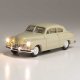 Just Plug(R) Lighted Vehicle -- City Classic (ivory), HO, Woodland Scenics 5592
