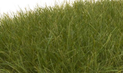 Static Grass - Field System -- Dark Green - 1/2′ 12mm Fibers, All Scales, Woodland Scenics 625