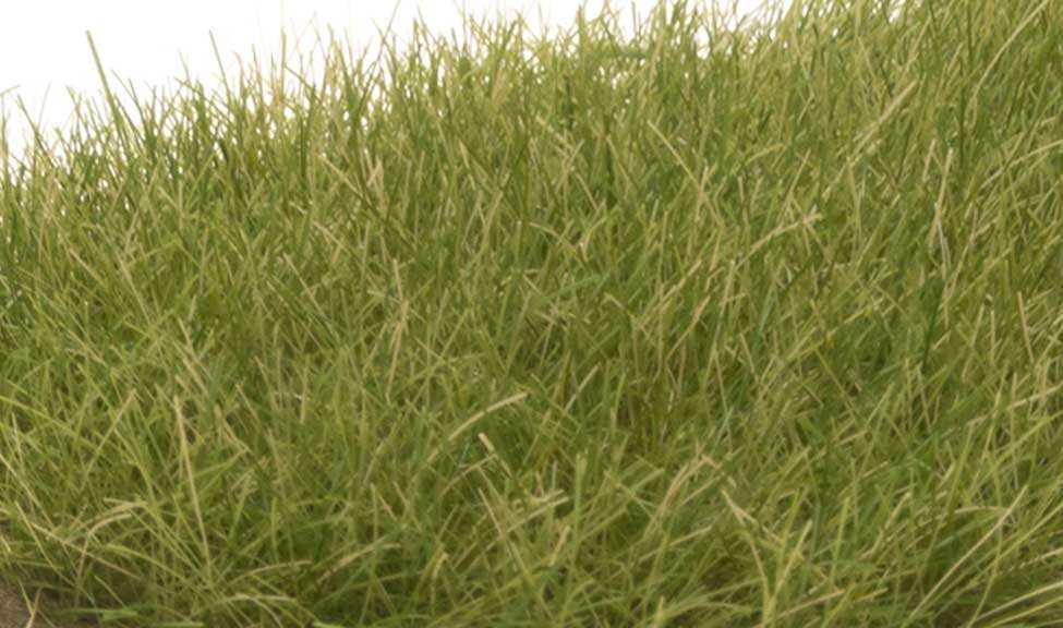 Static Grass - Field System -- Medium Green 1/2′ 12mm Fibers, All Scales, Woodland Scenics 626