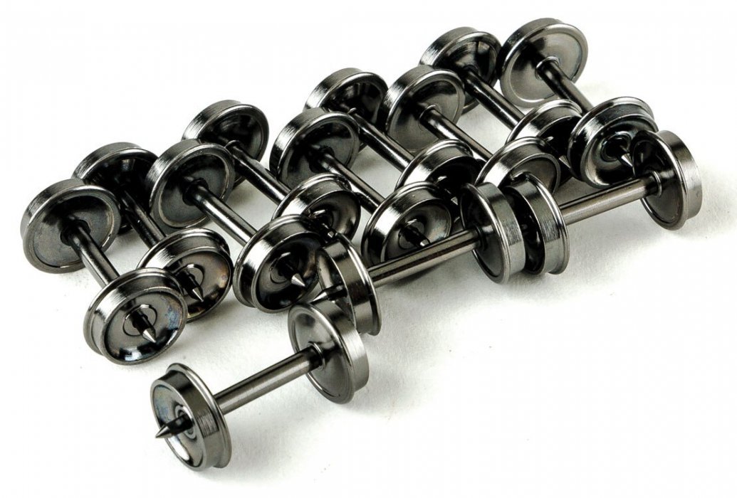 36′ High Detail Brass Insulated Wheelsets -- 12 Axles, HO, Intermountain Railway Company 40071