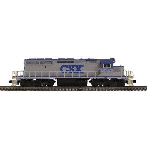 EMD SD40 - 3-Rail - Proto-Sound 3.0 & DCS - Premier(TM) -- CSX 8246 (gray, blue), O, Atlas O 30138593