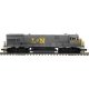 GE U30C - 2-Rail - Sound and DCC - ProtoSound 3.0 - Premier -- Louisville & Nashville 1548 (gray, yellow), O, Atlas O 30138519