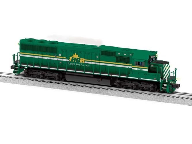 EMD SD50 - 3-Rail - Legacy Sound & Control -- Hudson Bay Railway 5009 (green, white, yellow), O, Lionel 2633092
