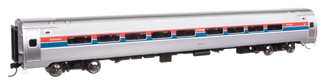 85′ Amfleet I 84-Seat Coach - Lighted - Ready To Run -- Amtrak(R) Phase II (Decal), HO, WalthersProto 12210