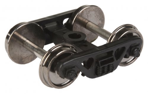 Rigid Plastic Trucks w/36′ RP-25 Metal Wheels & Axles -- 100-Ton Barber S-2 - 1 Pair, HO, WalthersProto 2002
