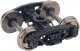 Andrews Plastic Caboose Trucks w/33′ Metal RP-25 Wheels & Axles -- 1 Pair, HO, WalthersProto 2032