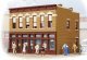 Gemini Building -- Assembled - 4-1/4 x 3-5/8 x 3-3/8′ 10.7 x 9.2 x 8.5cm, HO, WalthersTrainline 806